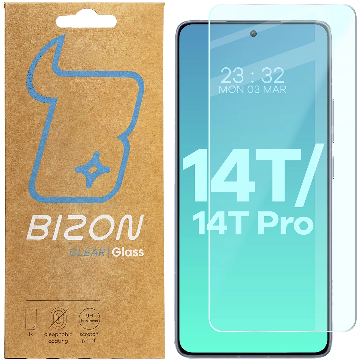 Szkło hartowane Bizon Clear 2 do Xiaomi 14T/14T Pro