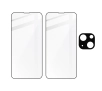 Zestaw ochronny Bizon 2x szkło hartowane + ochrona na obiektyw iPhone 13 czarne