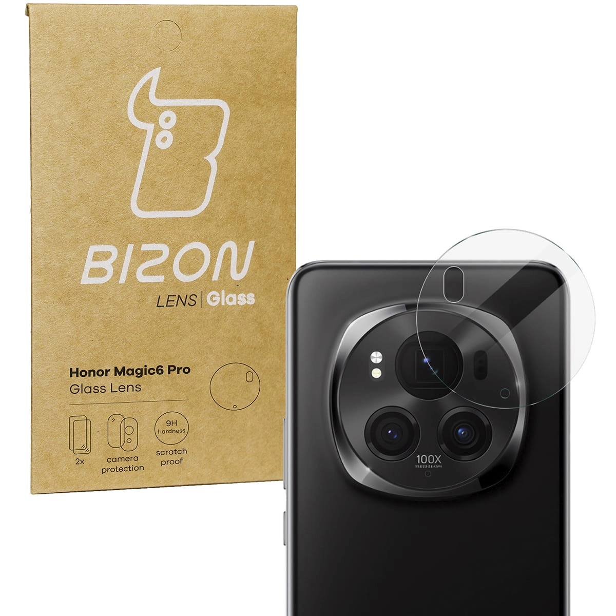 Szkło ochronne Bizon na aparat Lens do Honor Magic6 Pro 2 sztuki