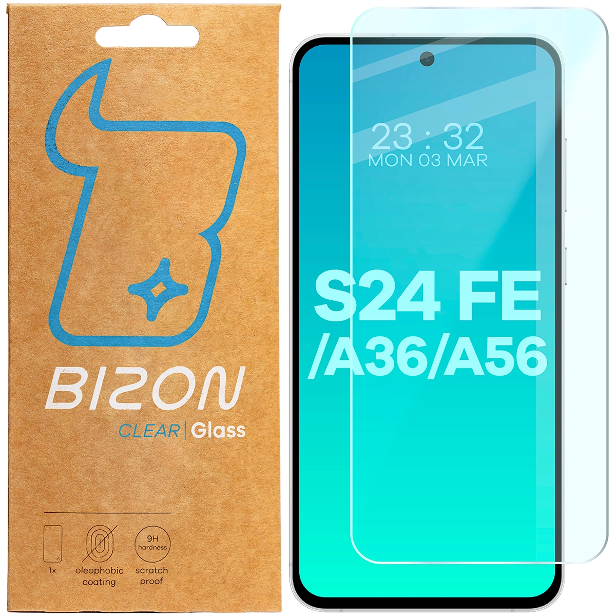 Szkło hartowane Bizon Clear 2 do Galaxy S24 FE 5G/A36 5G/A56 5G