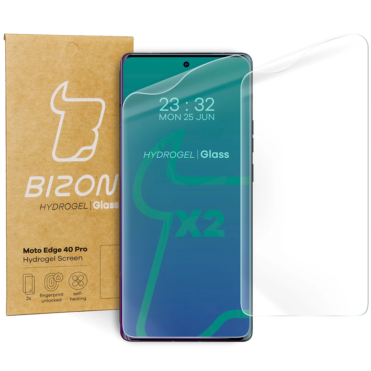 Folia hydrożelowa Bizon na ekran Hydrogel do Motorola Edge 40 Pro 2 sztuki
