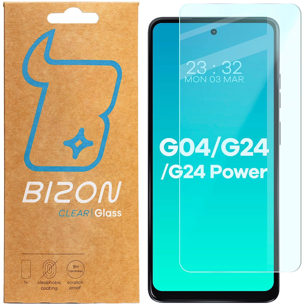Szkło hartowane Bizon Clear 2 do Motorola Moto G04/G24/G24 Power/E14