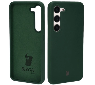 Etui Bizon Silikonowe Soft do Galaxy S23 Ciemnozielony