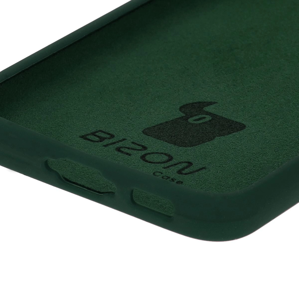Etui Bizon Silikonowe Soft do Galaxy S23 Ciemnozielony