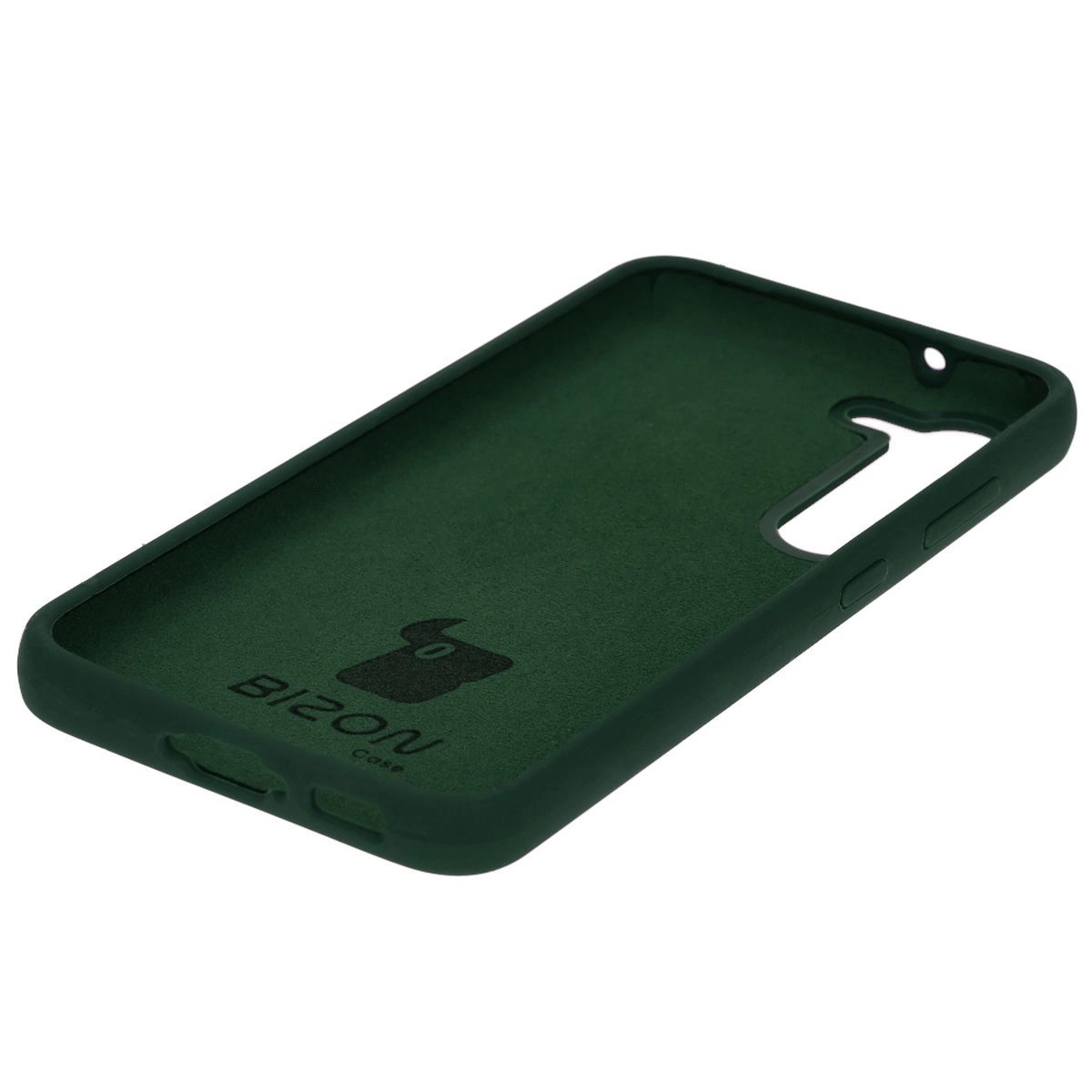 Etui Bizon Silikonowe Soft do Galaxy S23 Ciemnozielony