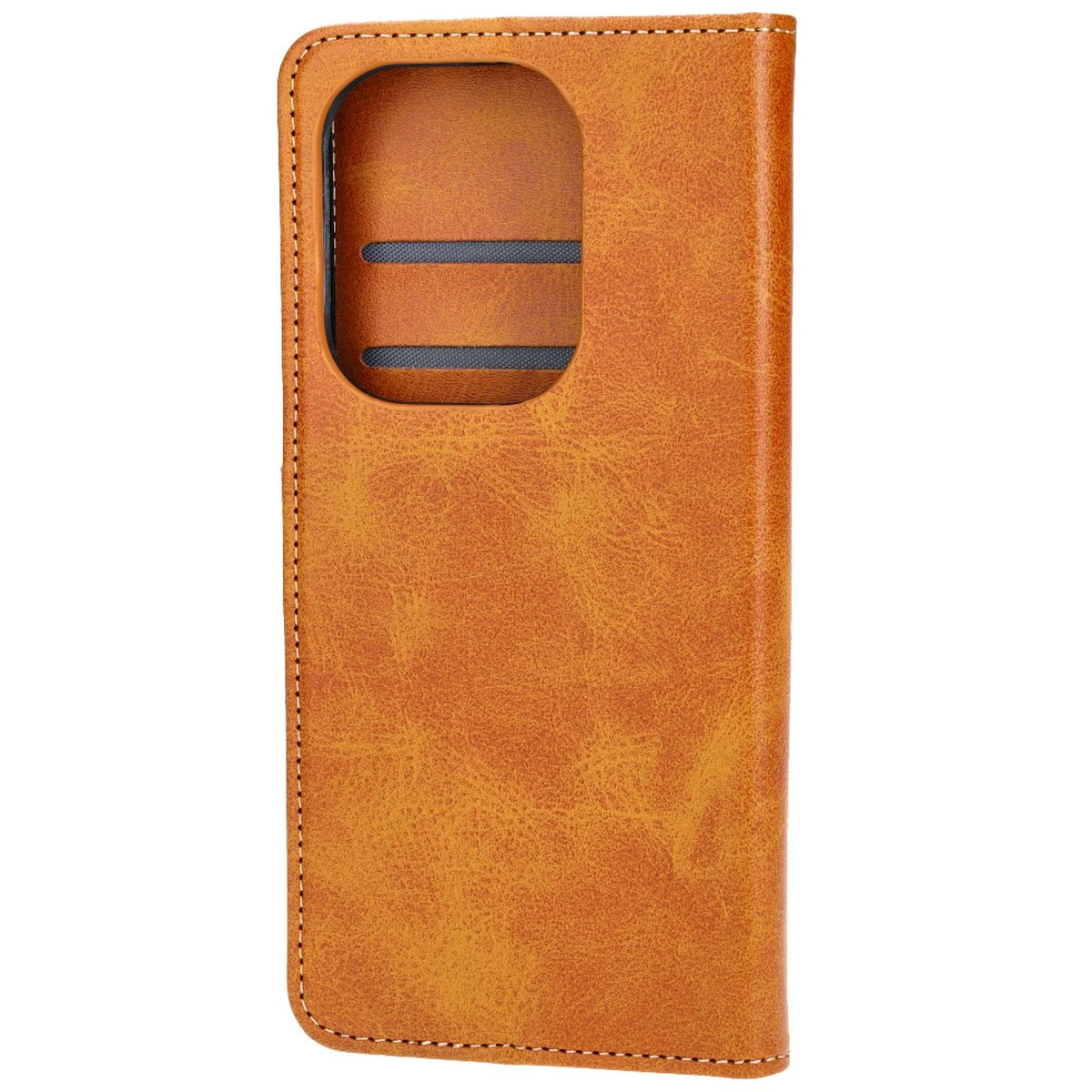 Etui Bizon z klapką Pocket do Xiaomi Poco M6 Pro 4G/Xiaomi Redmi Note 13 Pro 4G Brązowy