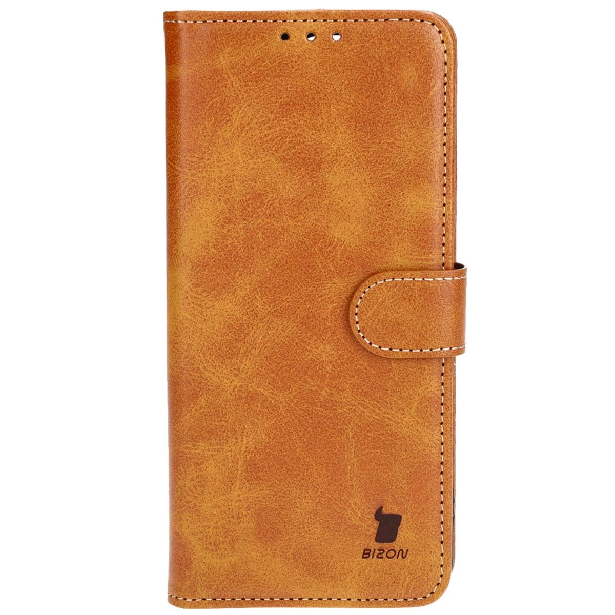 Etui Bizon z klapką Pocket do Xiaomi Poco M6 Pro 4G/Xiaomi Redmi Note 13 Pro 4G Brązowy