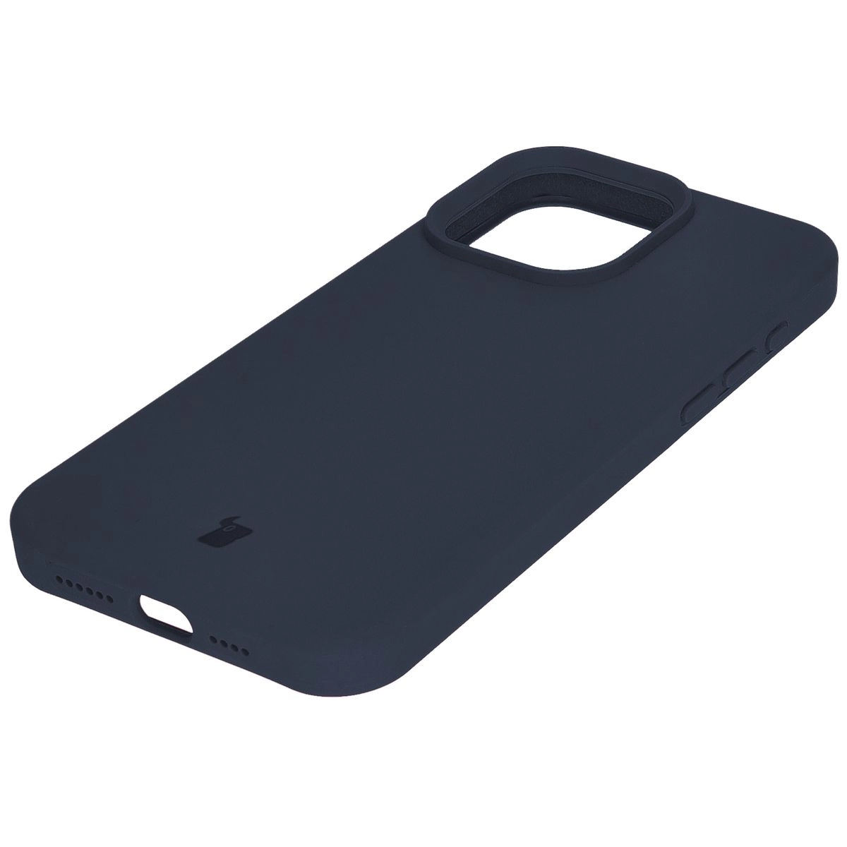 Etui Bizon Silikonowe Soft do iPhone 15 Pro Max Ciemno-niebieski