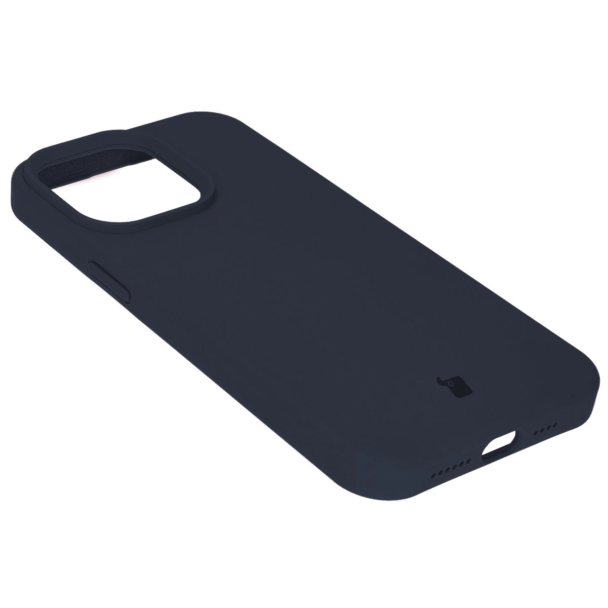 Etui Bizon Silikonowe Soft do iPhone 15 Pro Max Ciemno-niebieski