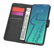 Bizon z klapką Pocket do Motorola Edge 50 Pro Czarny