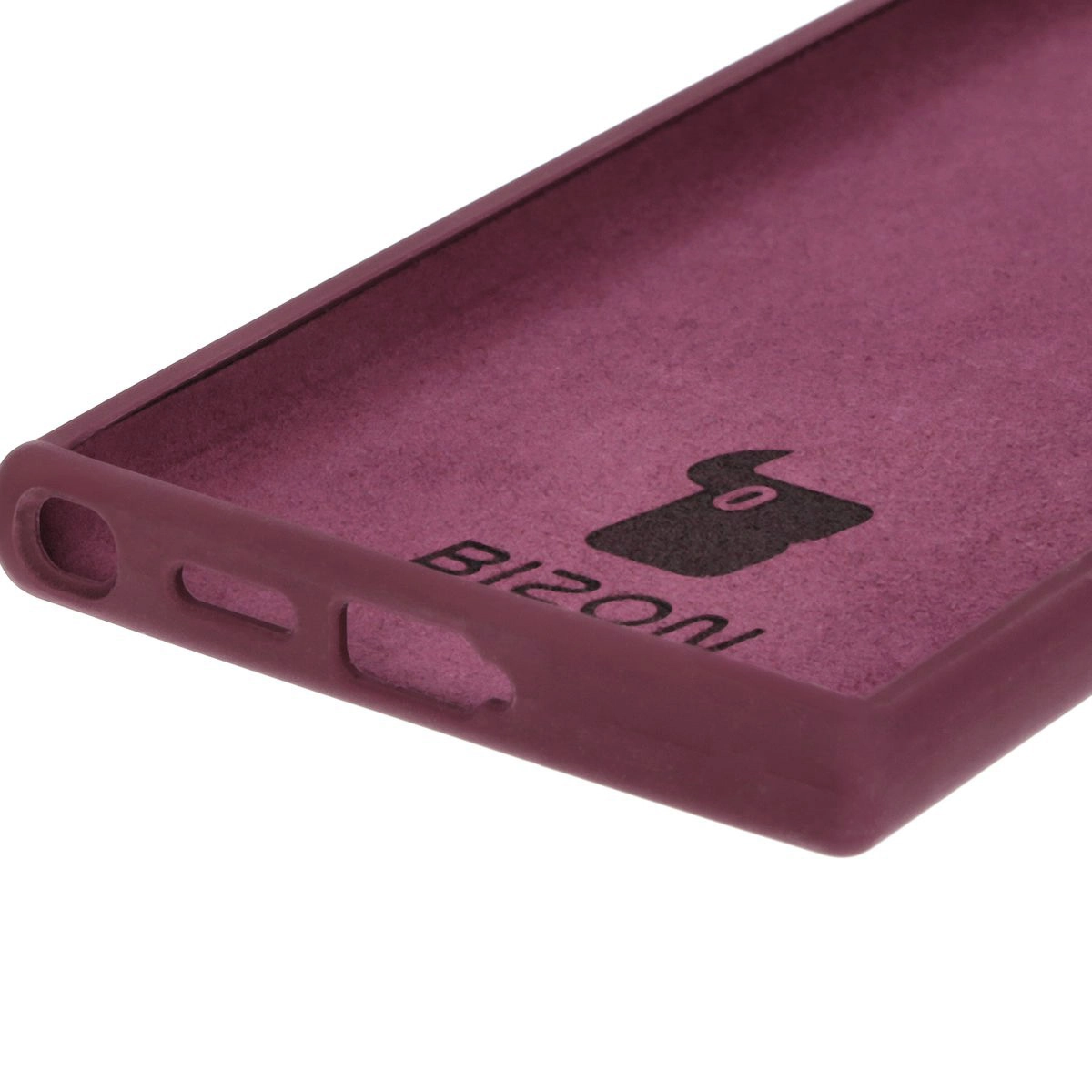 Etui Bizon Silikonowe Soft do Galaxy S24 Ultra Ciemno-fioletowy