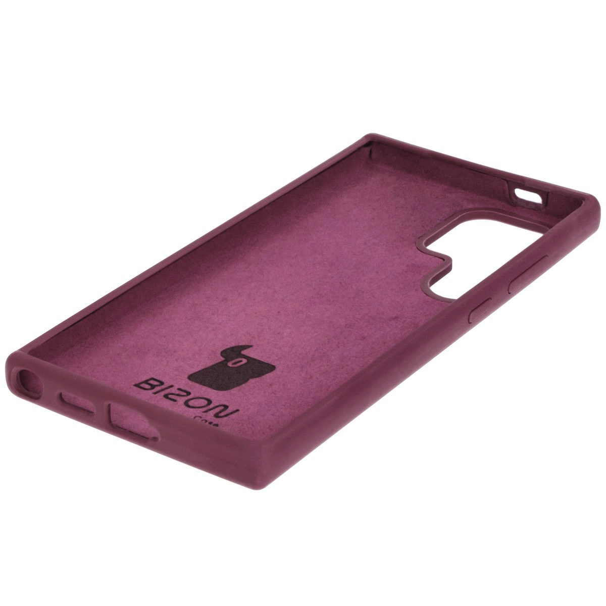 Etui Bizon Silikonowe Soft do Galaxy S24 Ultra Ciemno-fioletowy