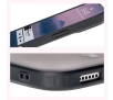 Etui Bizon Angelo do iPhone 16 Przydymione z czarną ramką