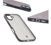 Etui Bizon Angelo do iPhone 16 Przydymione z czarną ramką