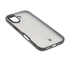 Etui Bizon Angelo do iPhone 16 Przydymione z czarną ramką