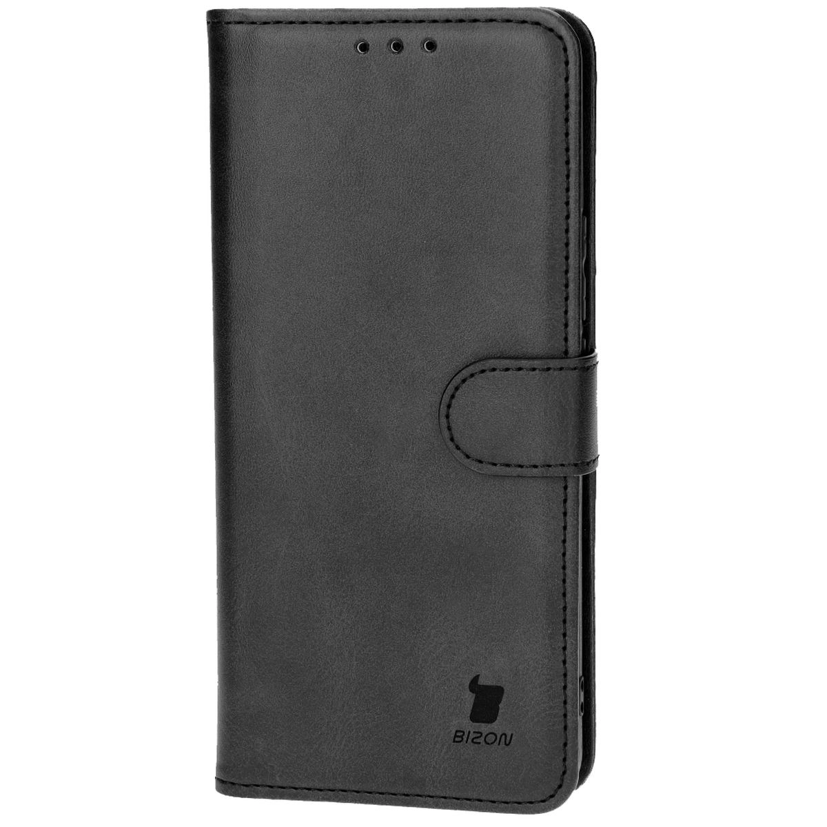 Etui Bizon z klapką Pocket do Realme 12 Pro/12 Pro+ Czarny