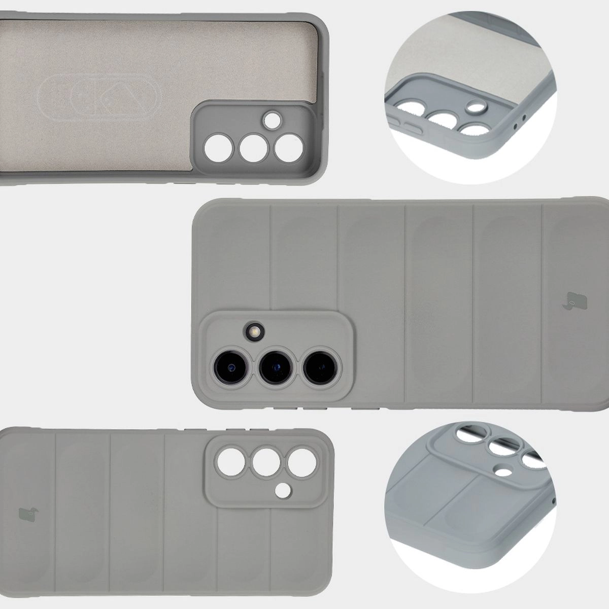 Etui Bizon Tur do Samsung Galaxy S24 FE Light Grey