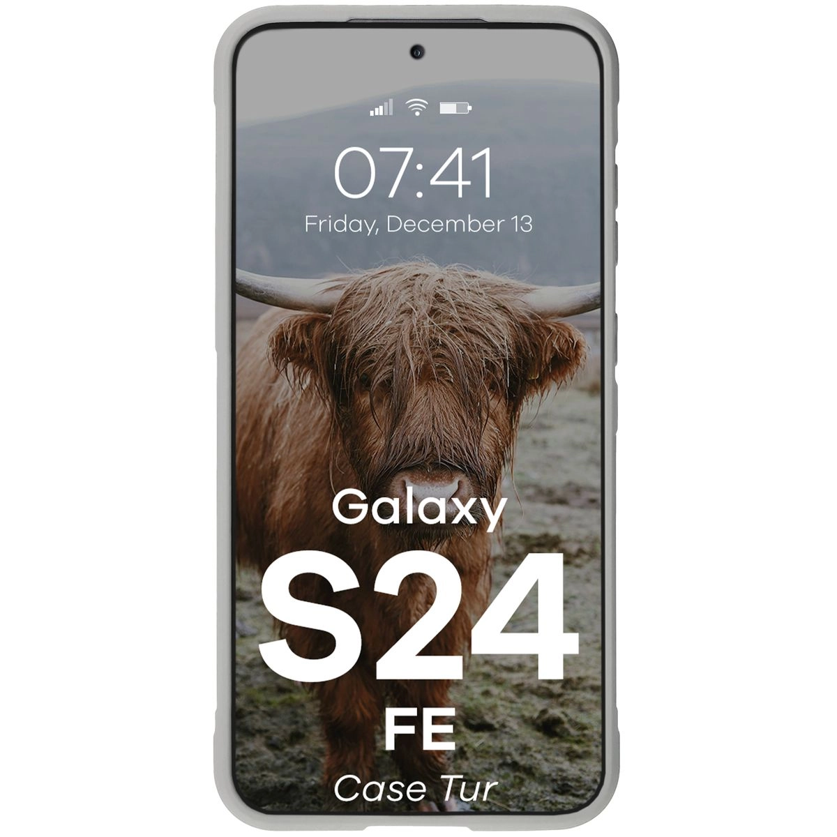 Etui Bizon Tur do Samsung Galaxy S24 FE Light Grey