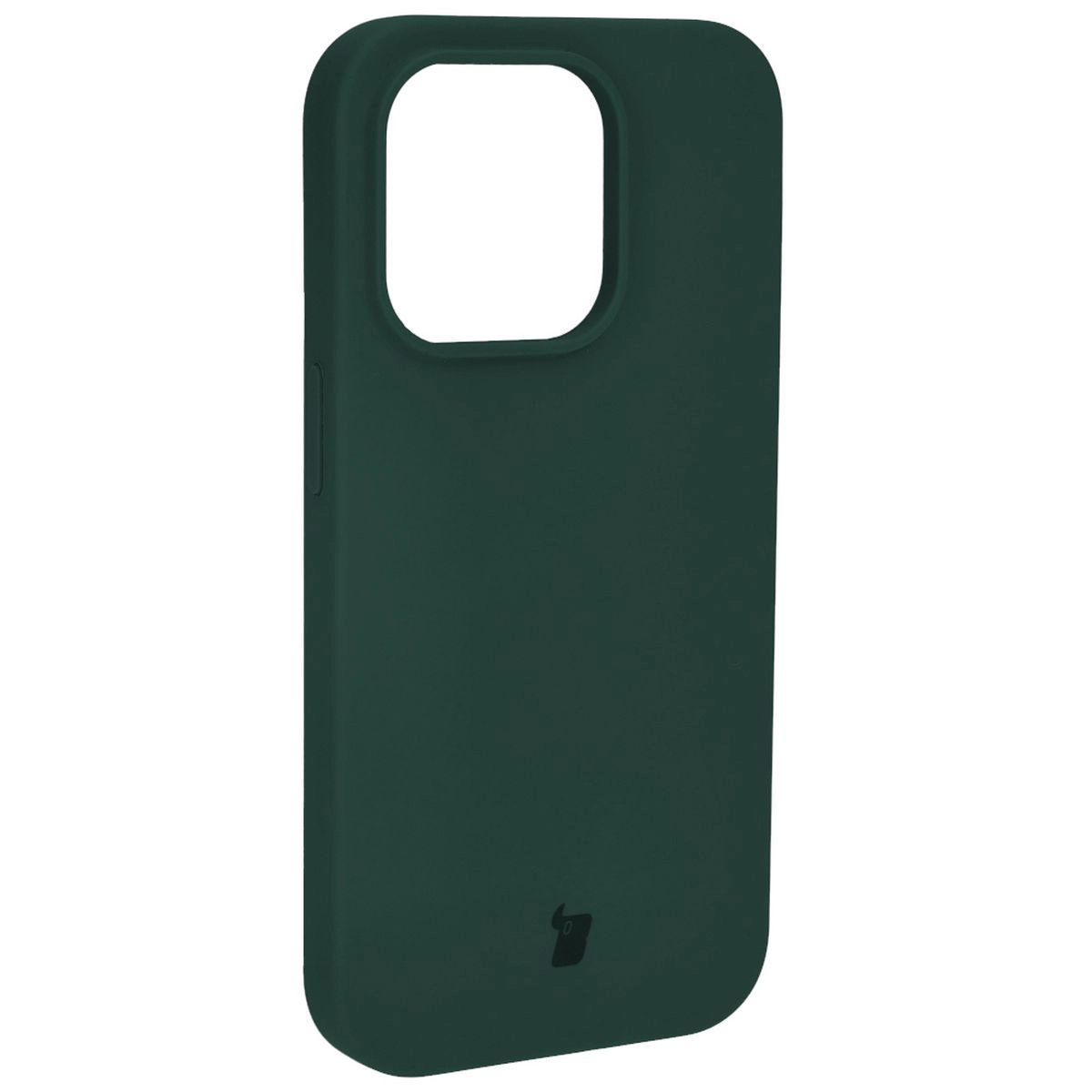 Etui Bizon Silikonowe Soft do iPhone 15 Pro Ciemnozielony