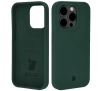 Etui Bizon Silikonowe Soft do iPhone 15 Pro Ciemnozielony