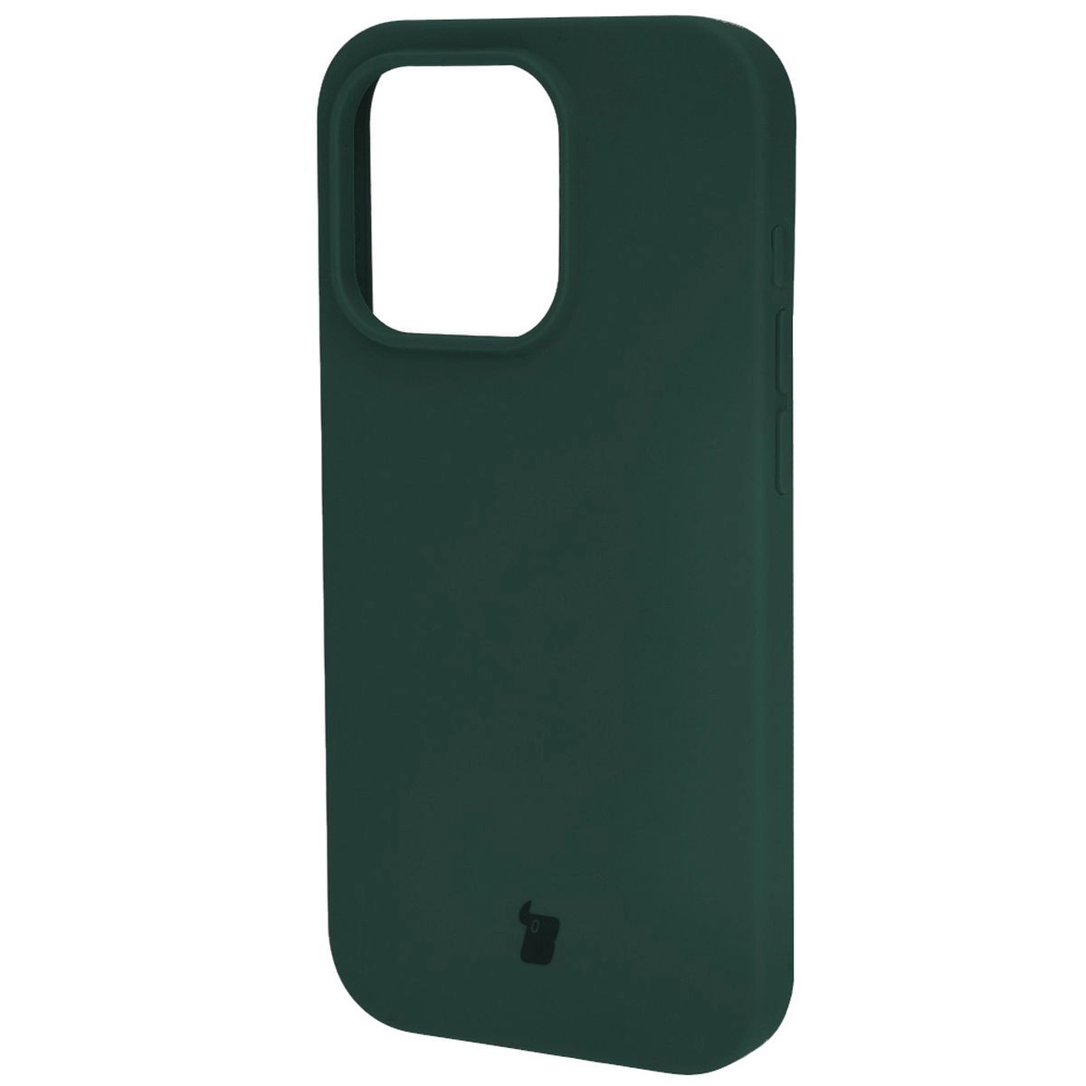Etui Bizon Silikonowe Soft do iPhone 15 Pro Ciemnozielony