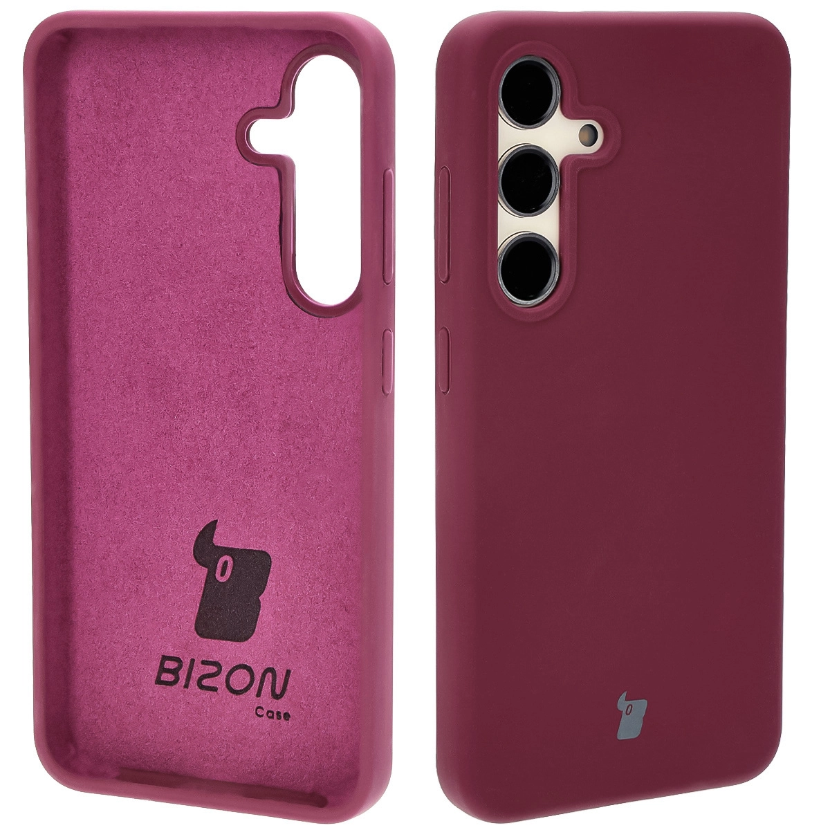 Etui Bizon Silikonowe Soft do Galaxy S24 Ciemno-fioletowy