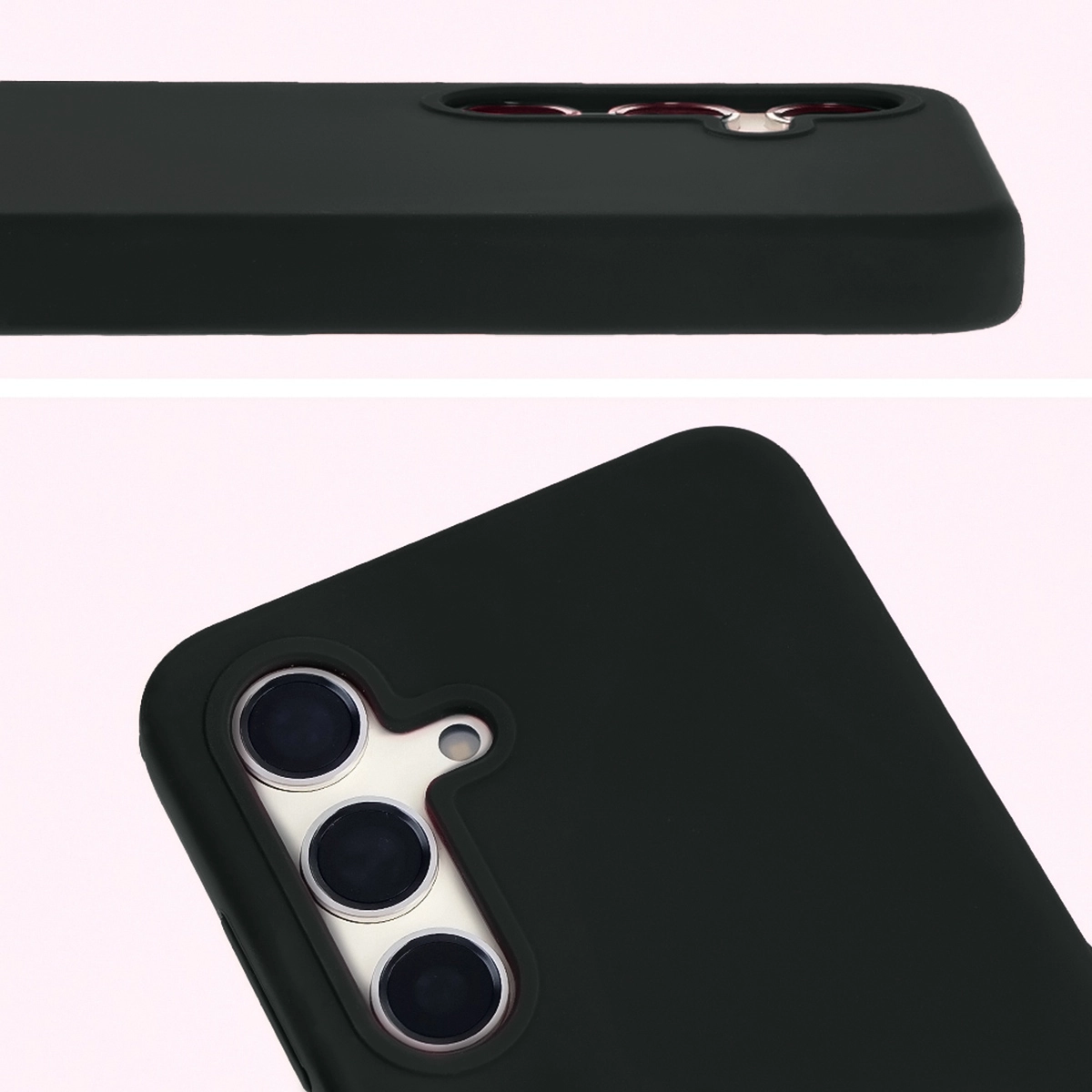 Etui Bizon Silikonowe Soft do Galaxy S24 Czarny