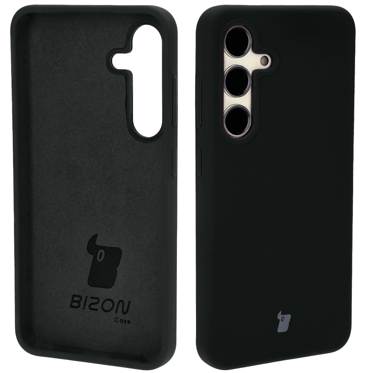 Etui Bizon Silikonowe Soft do Galaxy S24 Czarny