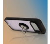 Etui Bizon z uchwytem na palec Hybrid Ring do Google Pixel 9 / 9 Pro Przydymione z czarną ramką