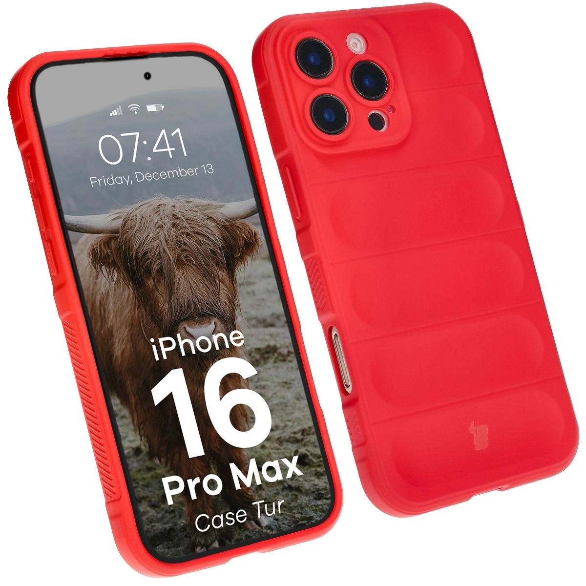 Etui Bizon Tur do iPhone 16 Pro Max Red