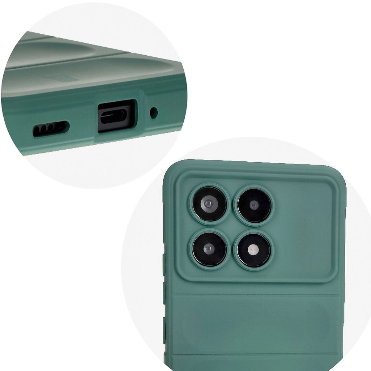 Etui Bizon Tur do Xiaomi Poco F6 Pro Dark Green