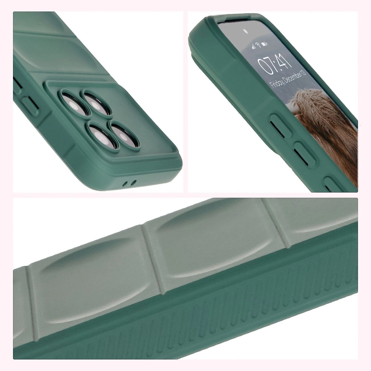 Etui Bizon Tur do Xiaomi Poco F6 Pro Dark Green