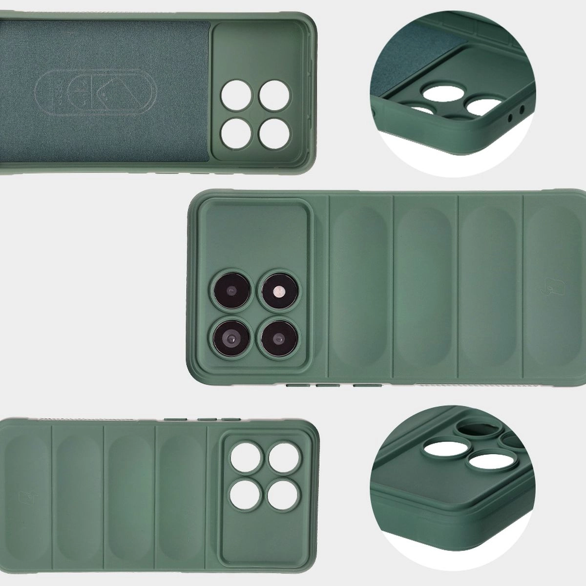 Etui Bizon Tur do Xiaomi Poco F6 Pro Dark Green
