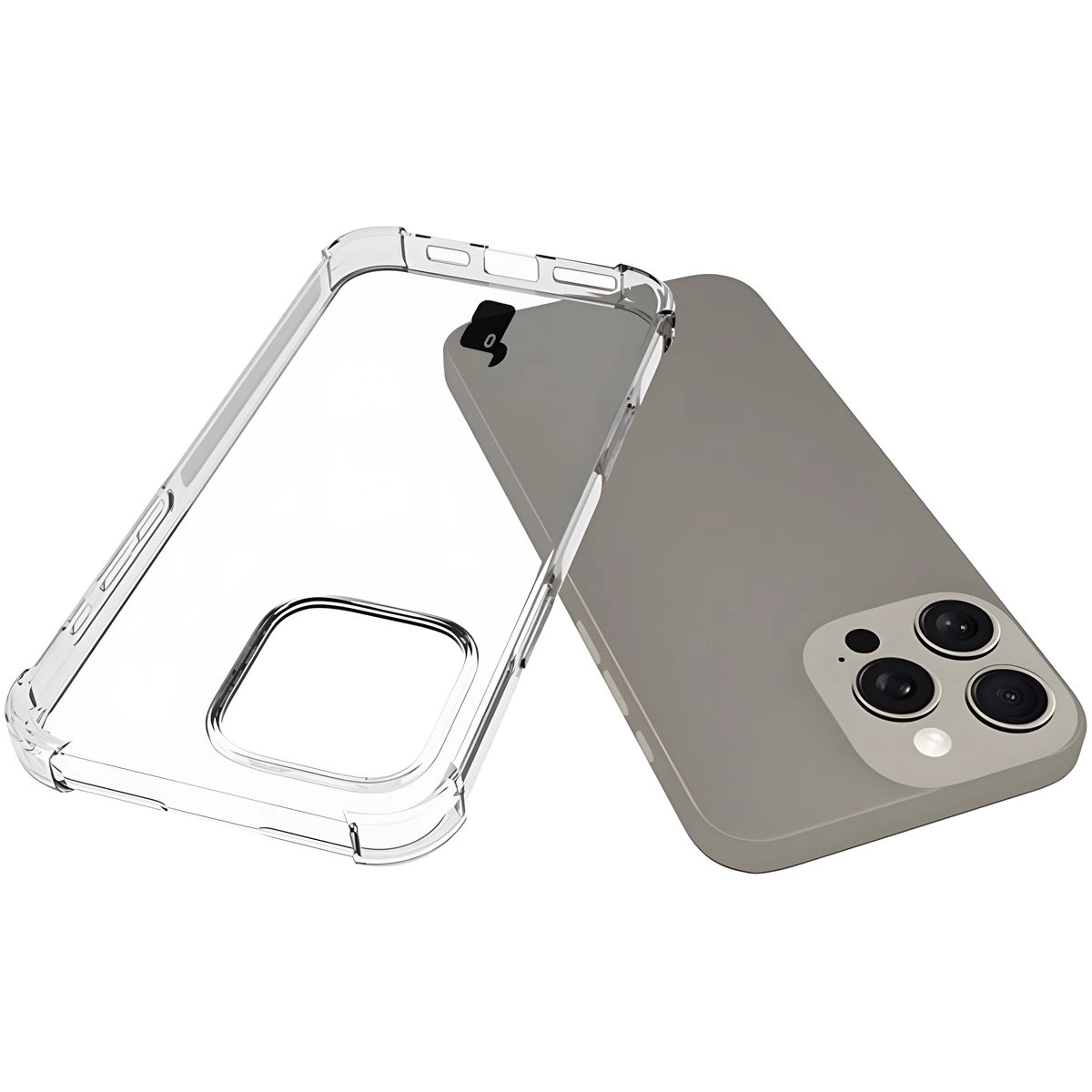 Etui Bizon Elastyczne Salpa do iPhone 16 Pro Max Przezroczysty