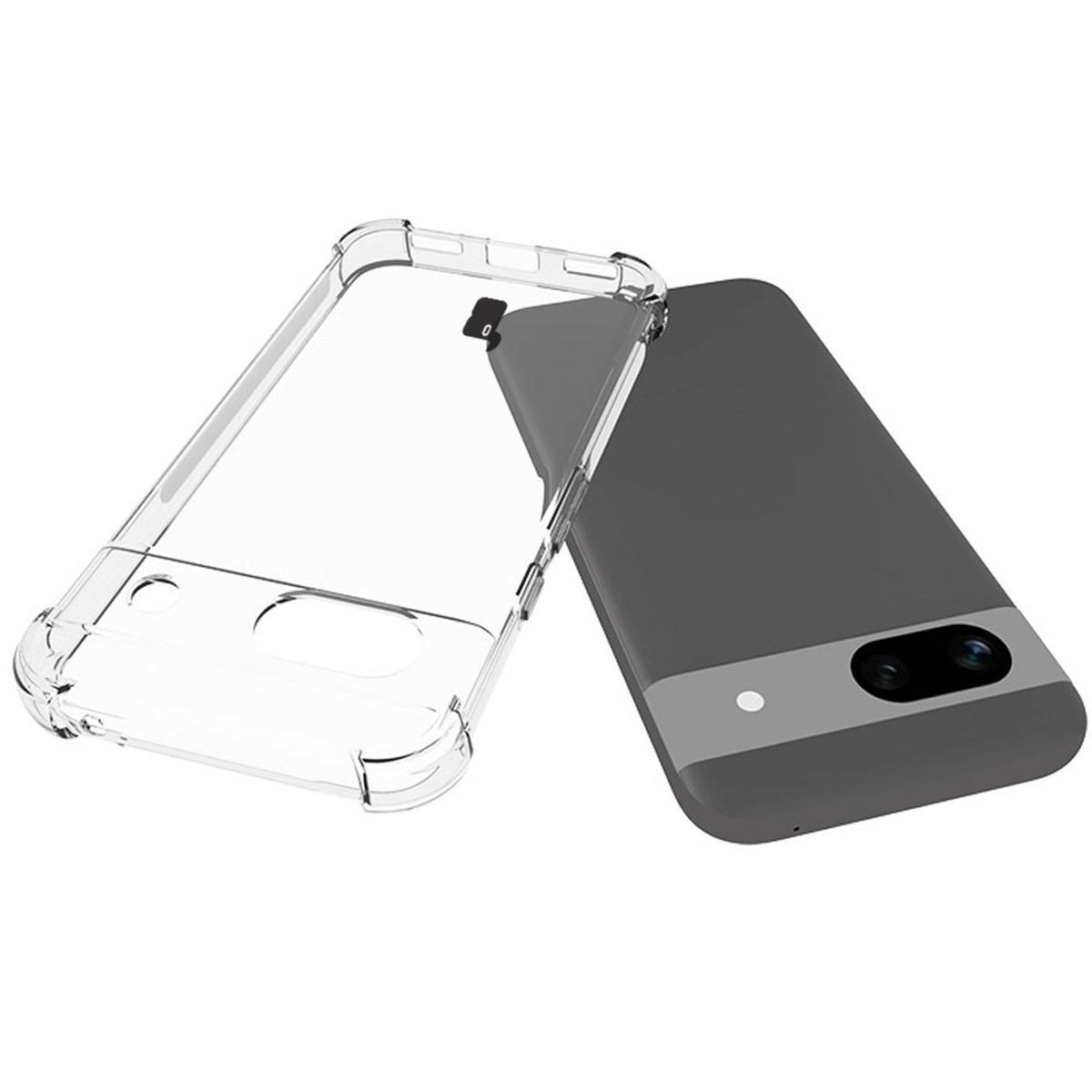 Etui Bizon Elastyczne Salpa do Google Pixel 8A Przezroczysty