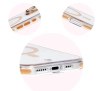Etui Bizon Marco z MagSafe do iPhone 16 Pro Przezroczyste z pomarańczową ramką
