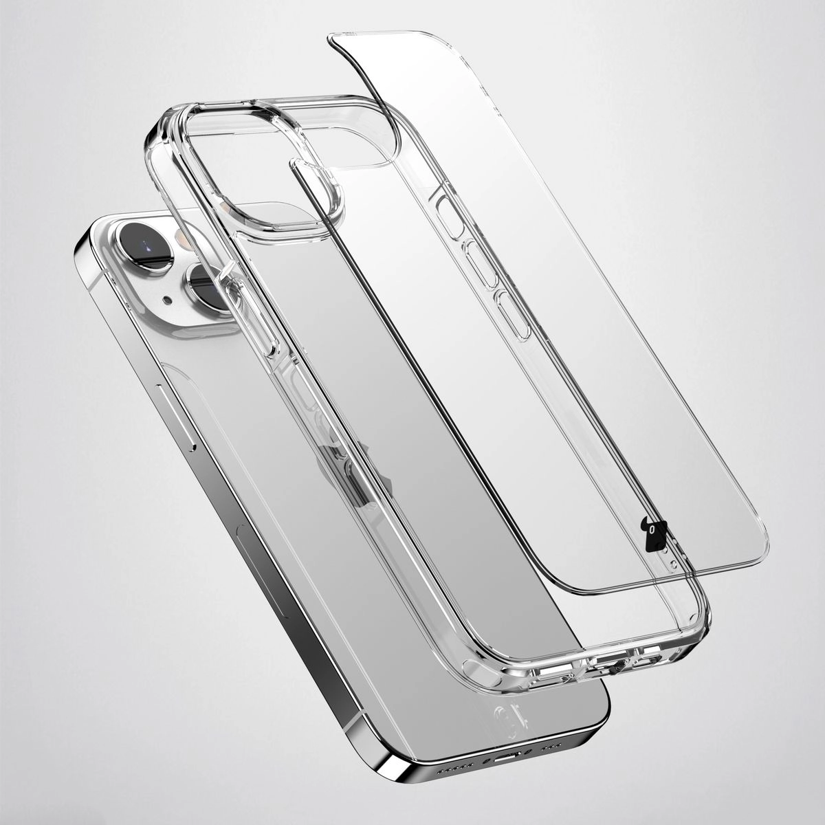 Etui Bizon Halo do iPhone 14 / 13 Przezroczyste