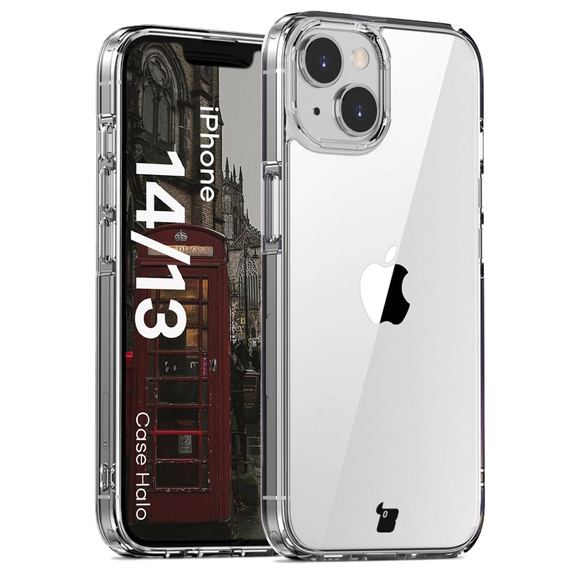 Etui Bizon Halo do iPhone 14 / 13 Przezroczyste