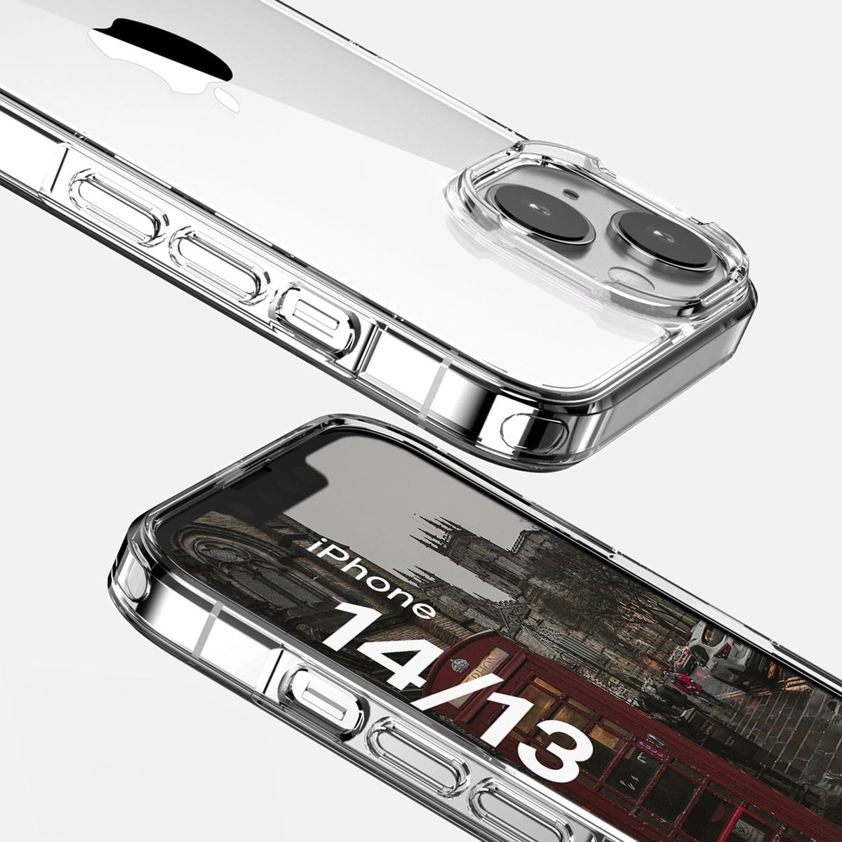 Etui Bizon Halo do iPhone 14 / 13 Przezroczyste