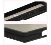 Etui Bizon Eclipse z MagSafe i podstawką do Galaxy S24 Ultra Przydymione z czarną ramką