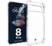 Etui Bizon Elastyczne Salpa do Google Pixel 8 Pro Przezroczysty