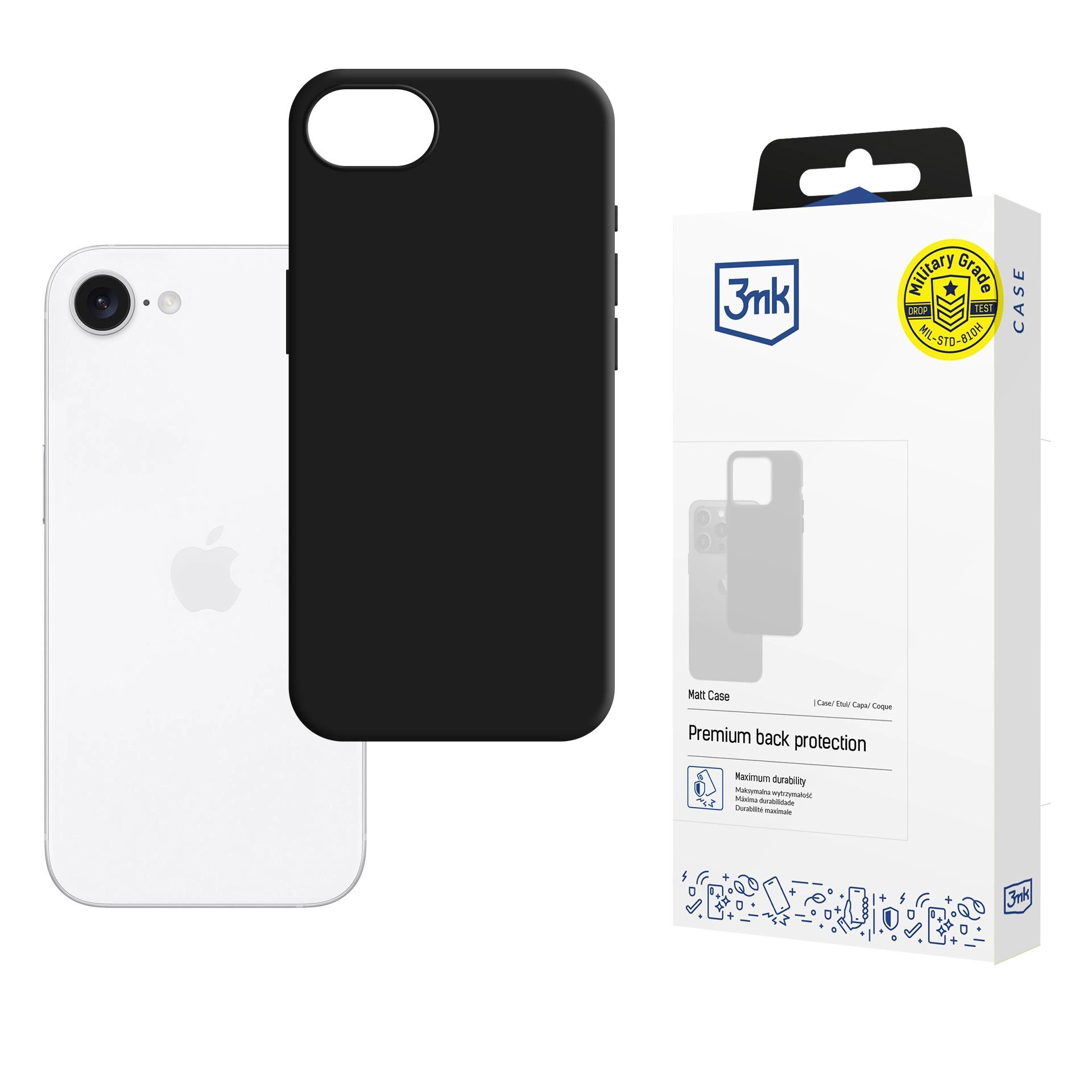 Etui 3mk Matt Case do iPhone 16e Czarny