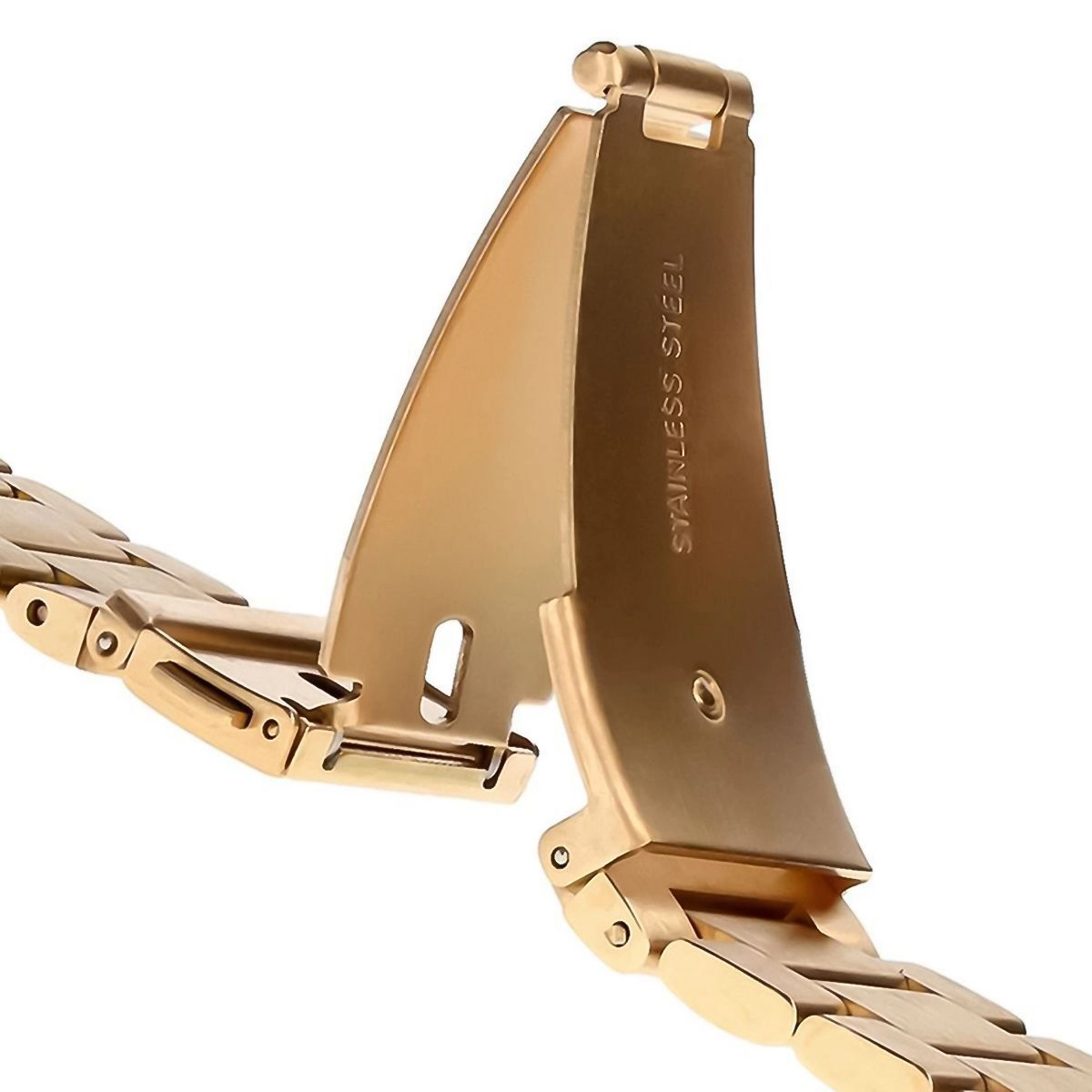 Bransoleta Bizon ze stali nierdzewnej Aura QuickFit 26mm Różowo-złoty