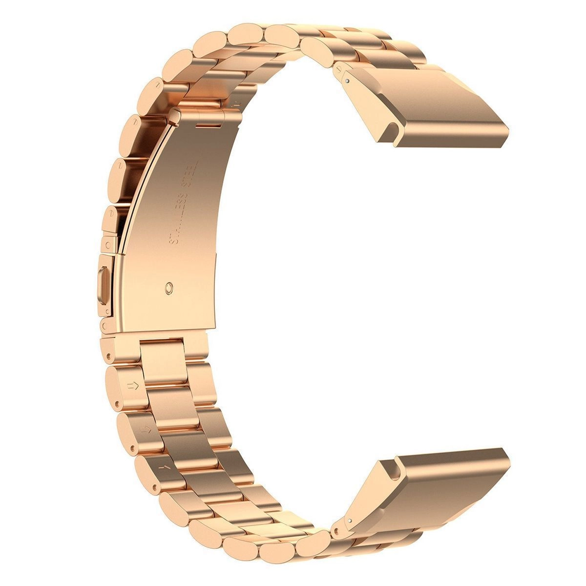 Bransoleta Bizon ze stali nierdzewnej Aura QuickFit 26mm Różowo-złoty