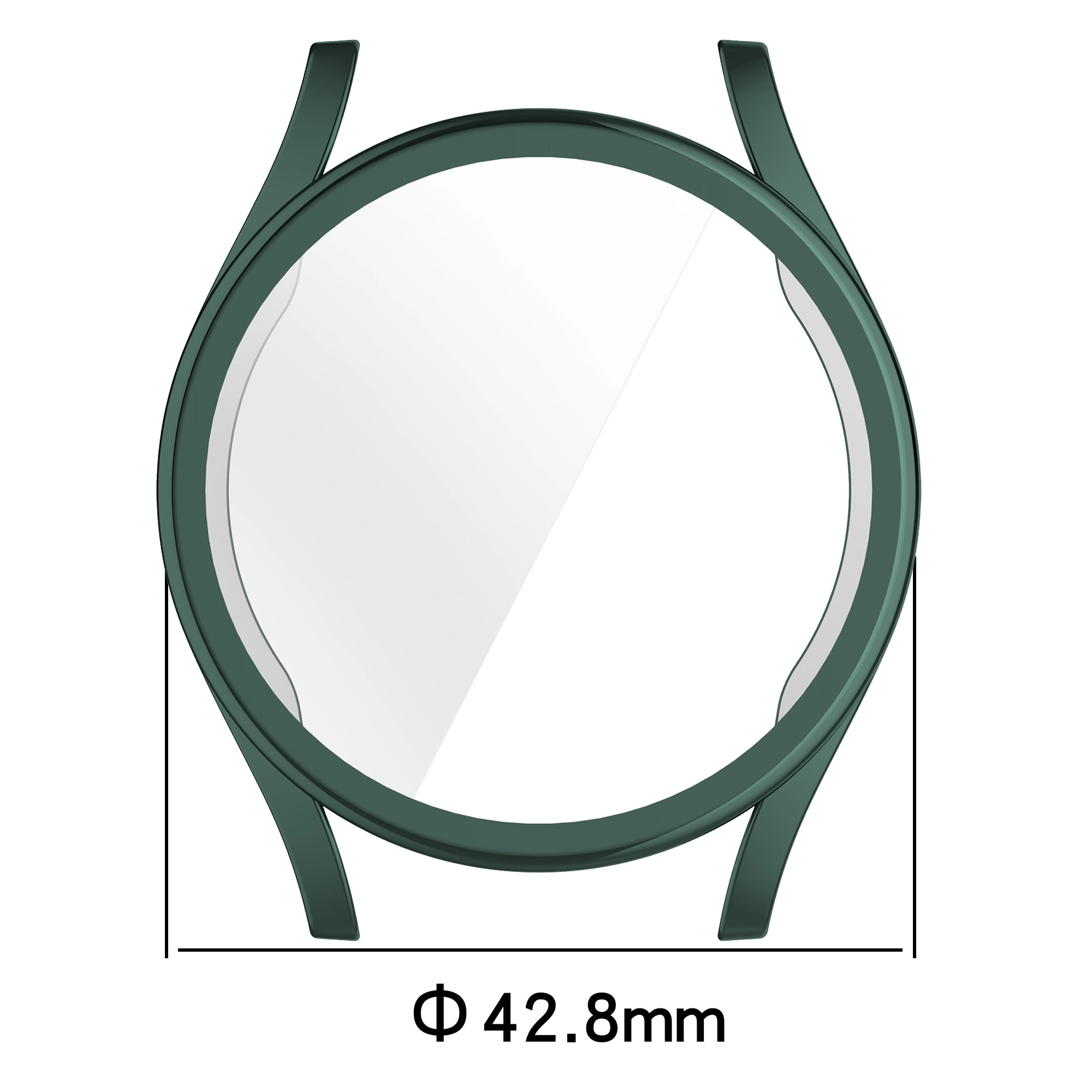 Nakładka na tarczę Bizon Felipe do Galaxy Watch 7 40mm Zielony