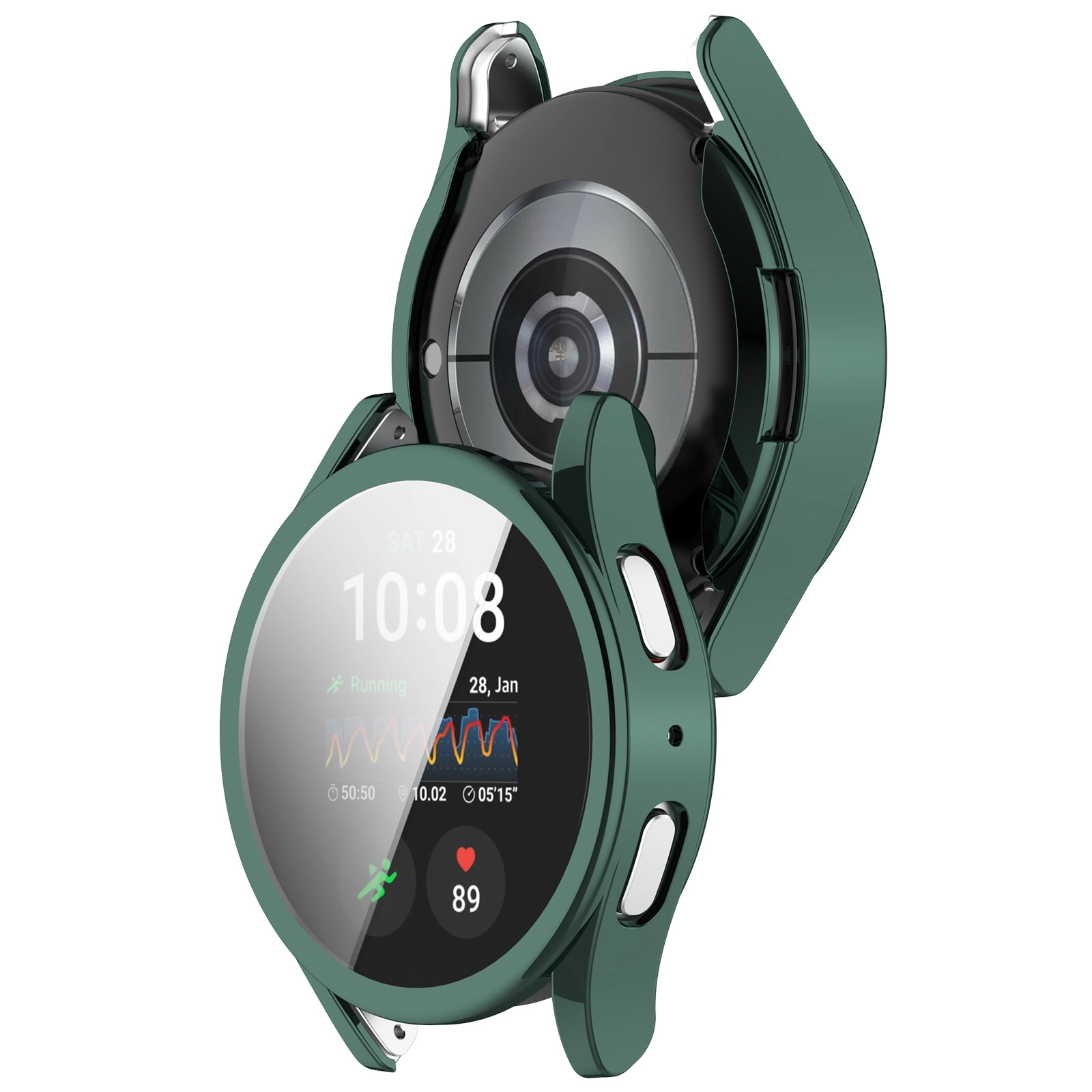 Nakładka na tarczę Bizon Felipe do Galaxy Watch 7 40mm Zielony