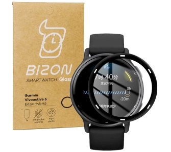 Szkło hybrydowe Bizon Edge Hybrid do Garmin Vivoactive 5
