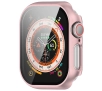 Nakładka na tarczę Bizon ze szkłem do Apple Watch 10 42mm Jasno-różowy