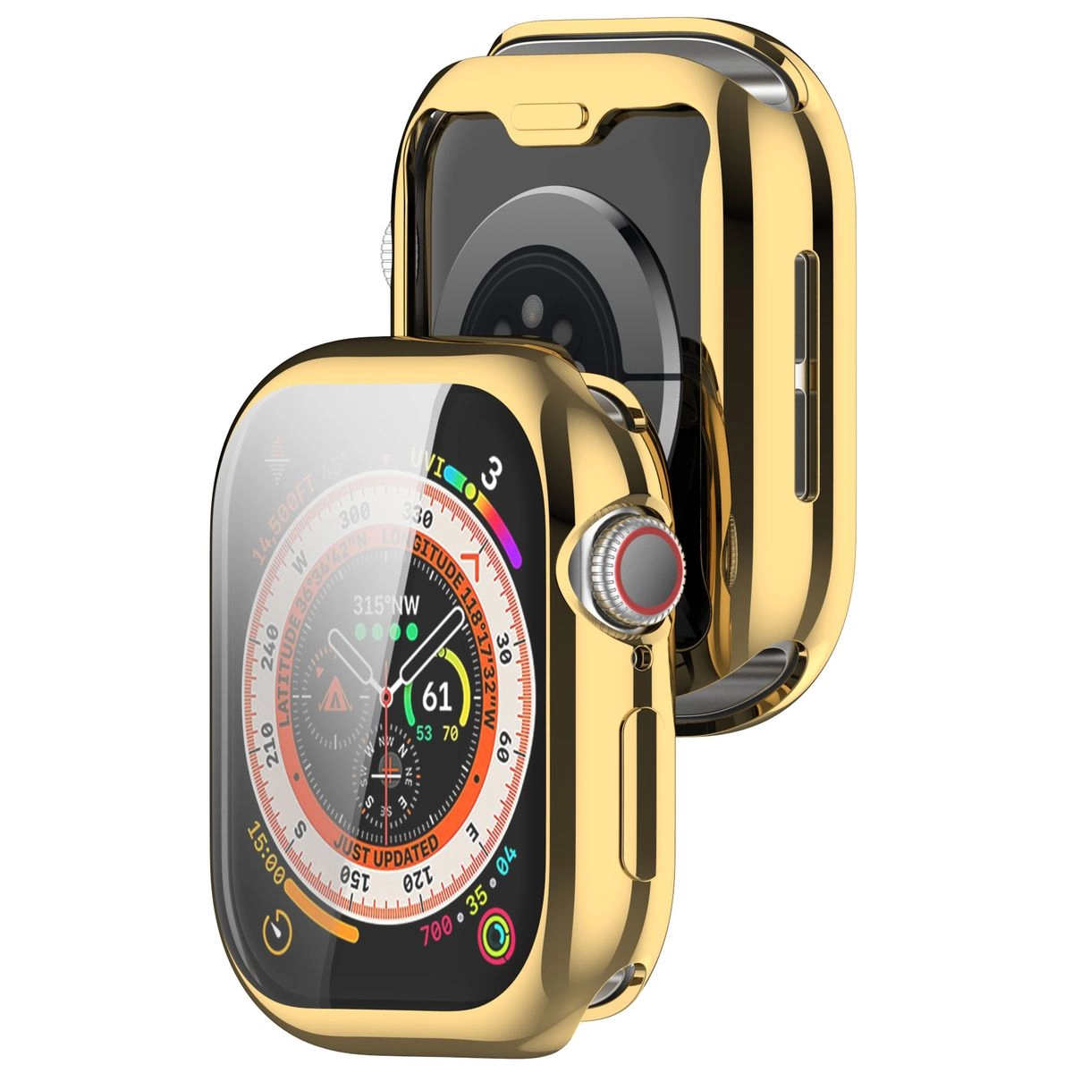 Nakładka na tarczę Bizon Felipe do Apple Watch 10 46mm Złoty