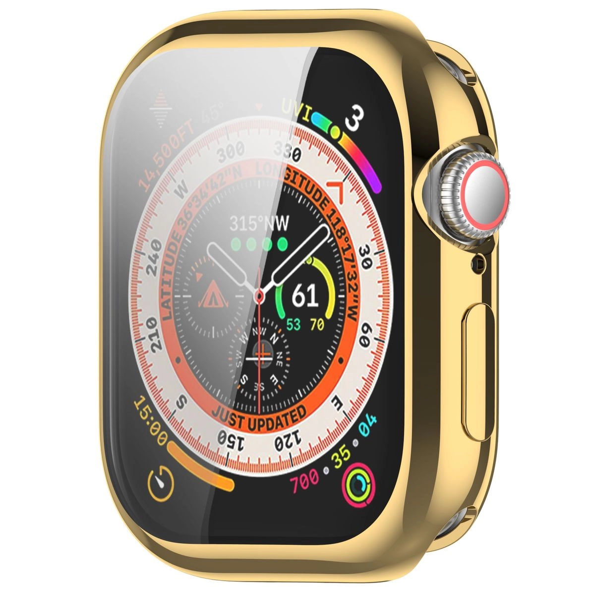 Nakładka na tarczę Bizon Felipe do Apple Watch 10 46mm Złoty